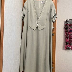 Vintage faux pearl vest dress